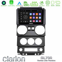 Clarion Gl700 Lite Series 8core Android11 2+32gb Jeep Wrangler 2door 2008-2010 Navigation Multimedia Tablet 9 με Carplay &Amp; Android Auto u-G72l-Jp022n