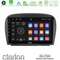 Clarion Gl700 Lite Series 8core Android11 2+32gb Mercedes sl Class 2005-2011 Navigation Multimedia Tablet 9 με Carplay &Amp; Android Auto u-G72l-Mb0479