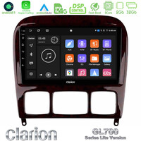 Clarion Gl700 Lite Series 8core Android11 2+32gb Mercedes s Class 1999-2004 (W220) Navigation Multimedia Tablet 9 με Carplay &Amp; Android Auto u-G72l-Mb0765