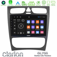 Clarion Gl700 Lite Series 8core Android11 2+32gb Mercedes c Class (W203) Navigation Multimedia Tablet 9 με Carplay &Amp; Android Auto u-G72l-Mb0925