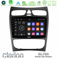 Clarion Gl700 Lite Series 8core Android11 2+32gb Mercedes clk Class W209 2000-2004 Navigation Multimedia Tablet 9 με Carplay &Amp; Android Auto u-G72l-Mb1452