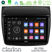 Clarion Gl700 Lite Series 8core Android11 2+32gb Mitsubishi L200 Navigation Multimedia Tablet 9 με Carplay &Amp; Android Auto u-G72l-Mt0314