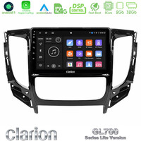 Clarion Gl700 Lite Series 8core Android11 2+32gb Mitsubishi L200 2016-&Gt; &Amp; Fiat Fullback (Auto A/c) Navigation Multimedia Tablet 9 με Carplay &Amp; Android Auto u-G72l-Mt0719