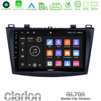 Clarion Gl700 Lite Series 8core Android11 2+32gb Mazda 3 2009-2014 Navigation Multimedia Tablet 9 με Carplay &Amp; Android Auto u-G72l-Mz0228
