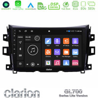 Clarion Gl700 Lite Series 8core Android11 2+32gb Nissan Navara Np300 Navigation Multimedia Tablet 9 με Carplay &Amp; Android Auto u-G72l-Ns0340