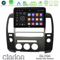 Clarion Gl700 Lite Series 8core Android11 2+32gb  Nissan Navara d40 2006-2012 (με Εργ.οθόνη) Navigation Multimedia Tablet 9 με Carplay & Android Auto u-G72l-Ns1340