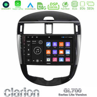 Clarion Gl700 Lite Series 8core Android11 2+32gb Nissan Pulsar 2015-2018 Navigation Multimedia Tablet 9 με Carplay & Android Auto u-G72l-Ns2244