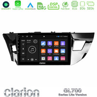 Clarion Gl700 Lite Series 8core Android11 2+32gb Toyota Corolla 2014-2016 Navigation Multimedia Tablet 9 με Carplay &Amp; Android Auto u-G72l-Ty0008