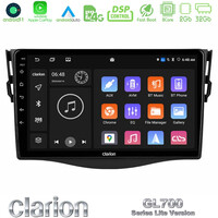Clarion Gl700 Lite Series 8core Android11 2+32gb Toyota Rav4 Navigation Multimedia Tablet 9 με Carplay &Amp; Android Auto u-G72l-Ty0530