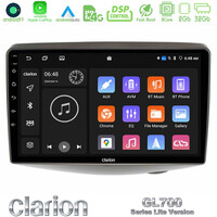 Clarion Gl700 Lite Series 8core Android11 2+32gb Toyota Yaris 1999 - 2006 Navigation Multimedia Tablet 9 με Carplay &Amp; Android Auto u-G72l-Ty1047