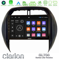 Clarion Gl700 Lite Series 8core Android11 2+32gb Toyota Rav4 2001-2005 (Auto A/c) Navigation Multimedia Tablet 9 με Carplay &Amp; Android Auto u-G72l-Ty1315