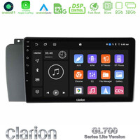 Clarion Gl700 Lite Series 8core Android11 2+32gb Volvo s60 2004-2009 Navigation Multimedia Tablet 9 με Carplay &Amp; Android Auto u-G72l-Vl1514