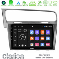 Clarion Gl700 Lite Series 8core Android11 2+32gb vw Golf 7 Navigation Multimedia Tablet 10 με Carplay &Amp; Android Auto u-G72l-Vw0003al