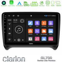 Clarion Gl700 Lite Series 8core Android11 6+128gb Audi tt b7 Navigation Multimedia Tablet 9 με Carplay &Amp; Android Auto u-G76l-Au0828