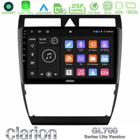 Clarion Gl700 Lite Series 8core Android11 6+128gb Audi a6 (C5) 1997-2004 Navigation Multimedia Tablet 9 με Carplay &Amp; Android Auto u-G76l-Au0857