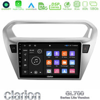 Clarion Gl700 Lite Series 8core Android11 6+128gb Citroën c-Elysée / Peugeot 301 Navigation Multimedia Tablet 9 με Carplay &Amp; Android Auto u-G76l-Ct0070