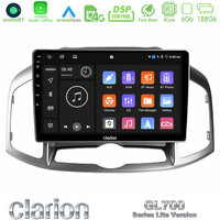 Clarion Gl700 Lite Series 8core Android11 6+128gb Chevrolet Captiva 2012-2016 Navigation Multimedia Tablet 9 με Carplay &Amp; Android Auto u-G76l-Cv0703