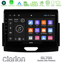 Clarion Gl700 Lite Series 8core Android11 6+128gb Ford Ranger 2017-2022 Navigation Multimedia Tablet 9 με Carplay &Amp; Android Auto u-G76l-Fd0496