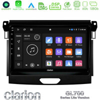 Clarion Gl700 Lite Series 8core Android11 6+128gb Ford Ranger 2017-2022 Navigation Multimedia Tablet 9 με Carplay &Amp; Android Auto u-G76l-Fd0617