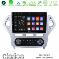Clarion Gl700 Lite Series 8core Android11 6+128gb Ford Mondeo 2007-2011 (Auto A/c) Navigation Multimedia Tablet 9 με Carplay &Amp; Android Auto u-G76l-Fd0919ac