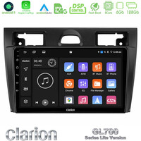 Clarion Gl700 Lite Series 8core Android11 6+128gb Ford Fiesta/fusion Navigation Multimedia Tablet 9 με Carplay &Amp; Android Auto u-G76l-Fd990