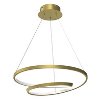 POWERTECH LED φωτιστικό οροφής HLL-0155, 25W, 4000K, Φ40cm, 1m, χρυσό