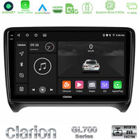Clarion Gl700 Series 8core Android11 4+64gb Audi tt b7 Navigation Multimedia Tablet 9 με Carplay &Amp; Android Auto u-gl7-Au0828