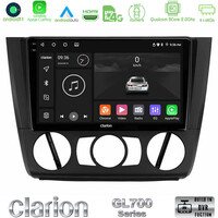 Clarion Gl700 Series 8core Android11 4+64gb bmw 1series E81/e82/e87/e88 (Manual A/c) Navigation Multimedia Tablet 9 με Carplay &Amp; Android Auto u-gl7-Bm1011