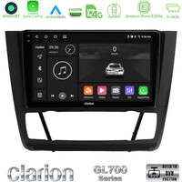 Clarion Gl700 Series 8core Android11 4+64gb bmw 1series E81/e82/e87/e88 (Auto A/c) Navigation Multimedia Tablet 9 με Carplay &Amp; Android Auto u-gl7-Bm1012
