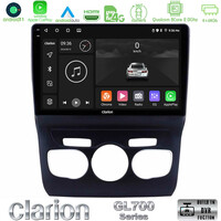 Clarion Gl700 Series 8core Android11 4+64gb Citroen c4l Navigation Multimedia Tablet 10 με Carplay &Amp; Android Auto u-gl7-Ct0131