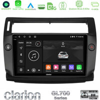 Clarion Gl700 Series 8core Android11 4+64gb Citroen c4 2004-2010 Navigation Multimedia Tablet 9 (Μαύρο Χρώμα) με Carplay &Amp; Android Auto u-gl7-Ct0812b