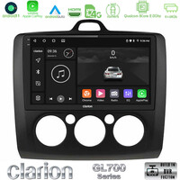 Clarion Gl700 Series 8core Android11 4+64gb Ford Focus Manual ac Navigation Multimedia Tablet 9 (Μαύρο Χρώμα) με Carplay &Amp; Android Auto u-gl7-Fd0041mb