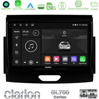 Clarion Gl700 Series 8core Android11 4+64gb Ford Ranger 2017-2022 Navigation Multimedia Tablet 9 με Carplay &Amp; Android Auto u-gl7-Fd0496