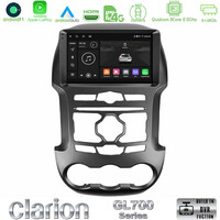 Clarion Gl700 Series 8core Android11 4+64gb Ford Ranger 2012-2016 Navigation Multimedia Tablet 9 με Carplay &Amp; Android Auto u-gl7-Fd0902