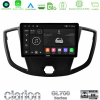 Clarion Gl700 Series 8core Android11 4+64gb Ford Transit 2014-&Gt; Navigation Multimedia Tablet 9 με Carplay &Amp; Android Auto u-gl7-Fd1554
