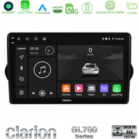 Clarion Gl700 Series 8core Android11 4+64gb Fiat Tipo 2015-2022 (Sedan) Navigation Multimedia Tablet 9 με Carplay &Amp; Android Auto u-gl7-Ft0802