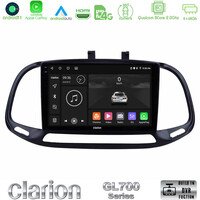 Clarion Gl700 Series 8core Android11 4+64gb Fiat Doblo 2015-2022 Navigation Multimedia Tablet 9 με Carplay &Amp; Android Auto u-gl7-Ft0909