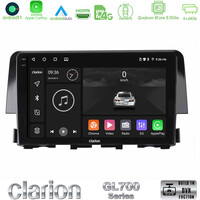Clarion Gl700 Series 8core Android11 4+64gb Honda Civic 2016-2020 Navigation Multimedia Tablet 9 με Carplay &Amp; Android Auto u-gl7-Hd0058