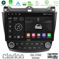 Clarion Gl700 Series 8core Android11 4+64gb Honda Accord 2002-2008 Navigation Multimedia Tablet 10 με Carplay &Amp; Android Auto u-gl7-Hd0669