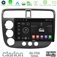 Clarion Gl700 Series 8core Android11 4+64gb Honda Civic 2001-2005 Navigation Multimedia Tablet 9 με Carplay &Amp; Android Auto u-gl7-Hd174n
