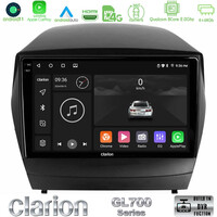 Clarion Gl700 Series 8core Android11 4+64gb Hyundai Ix35 Auto a/c Navigation Multimedia Tablet 9 με Carplay &Amp; Android Auto u-gl7-Hy0029