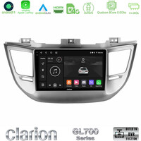 Clarion Gl700 Series 8core Android11 4+64gb Hyundai Tucson 2015-2018 Navigation Multimedia Tablet 9 με Carplay &Amp; Android Auto u-gl7-Hy0068