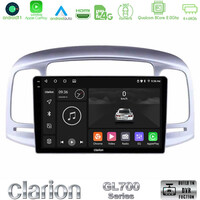 Clarion Gl700 Series 8core Android11 4+64gb Hyundai Accent 2006-2011 Navigation Multimedia Tablet 9 με Carplay &Amp; Android Auto u-gl7-Hy0711