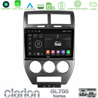 Clarion Gl700 Series 8core Android11 4+64gb Jeep Compass/patriot 2007-2008 Navigation Multimedia Tablet 10 με Carplay &Amp; Android Auto u-gl7-Jp1023