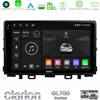 Clarion Gl700 Series 8core Android11 4+64gb kia Stonic Navigation Multimedia Tablet 9 με Carplay &Amp; Android Auto u-gl7-Ki0545