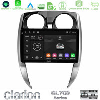 Clarion Gl700 Series 8core Android11 4+64gb Nissan Note 2013-2018 Navigation Multimedia Tablet 10 με Carplay &Amp; Android Auto u-gl7-Ns0481
