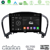 Clarion Gl700 Series 8core Android11 4+64gb Nissan Juke Navigation Multimedia Tablet 9 με Carplay &Amp; Android Auto u-gl7-Ns0755