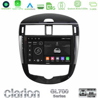 Clarion Gl700 Series 8core Android11 4+64gb Nissan Pulsar 2015-2018 Navigation Multimedia Tablet 9 με Carplay &Amp; Android Auto u-gl7-Ns2244