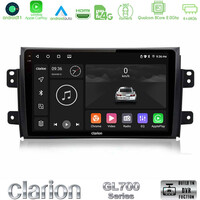 Clarion Gl700 Series 8core Android11 4+64gb Suzuki sx4 2006-2014 Fiat Sedici 2006-2014 Navigation Multimedia Tablet 9 με Carplay &Amp; Android Auto u-gl7-Sz0649