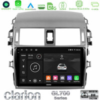 Clarion Gl700 Series 8core Android11 4+64gb Toyota Corolla 2008-2010 Navigation Multimedia Tablet 9 με Carplay &Amp; Android Auto u-gl7-Ty0144
